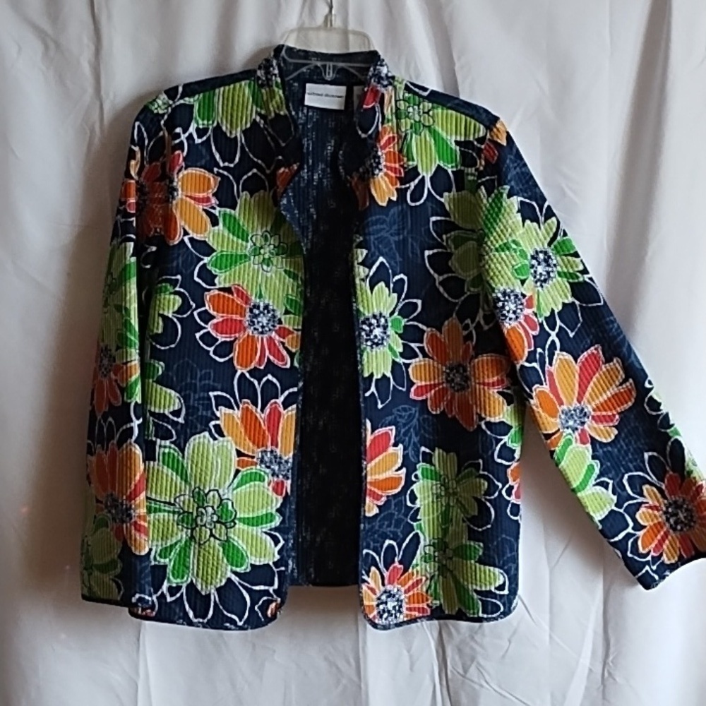 Alfred Dunner floral lightweight jacket size 14